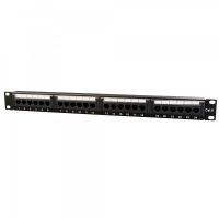 Патч-панель 19" 24xRJ-45 UTP cat.6, 1U, тип 110 Cablexpert (NPP-C624CM-001)