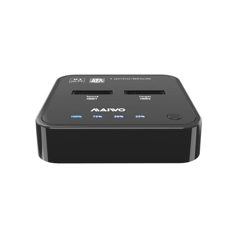 Док-станция для накопителей Maiwo 2*SATA M.2 SSD Key B/B+M USB 3.1 Gen1 Type-C (K3016SG1)