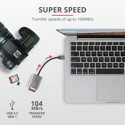 Зчитувач флеш-карт Trust Dalyx Fast USB 3.2 Card reader (24135)