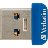 USB флеш накопичувач Verbatim 32GB Store \'n\' Stay NANO Blue USB 3.0 (98710)