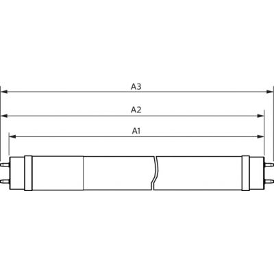 Лампочка Philips Ledtube DE 600mm 9W 740 T8 G13 RCA (929003147237) (929003147237)