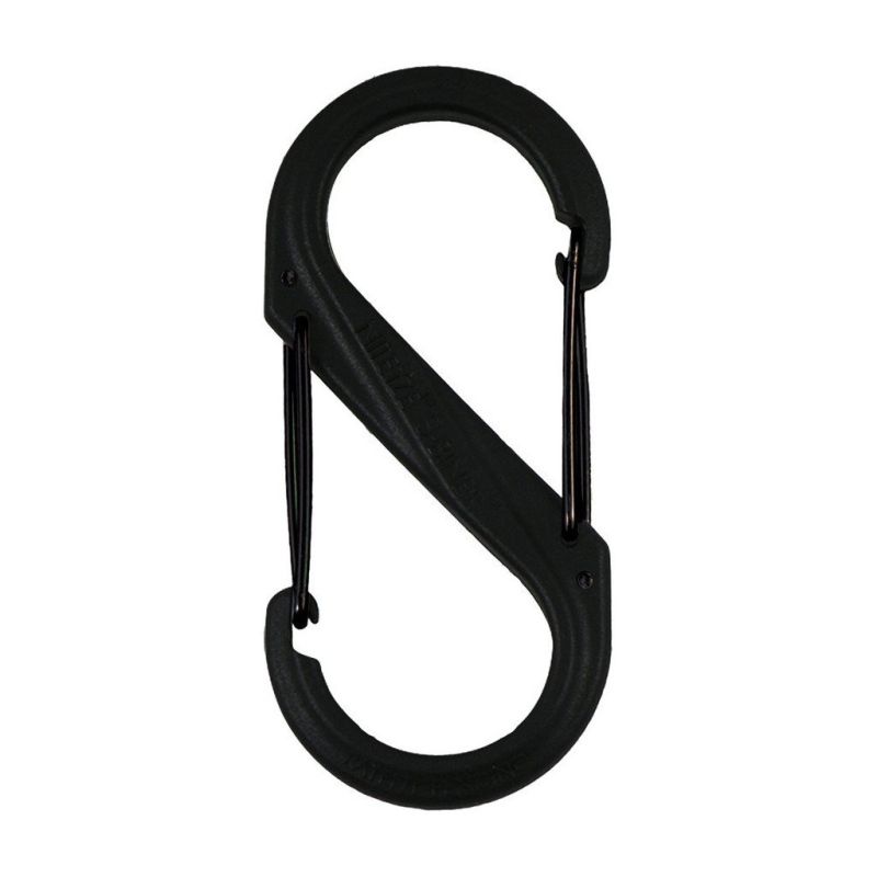 Карабін туристичний Nite ize Plastic Carb S Biner Size 6 NI676 All Black (4823082709571)