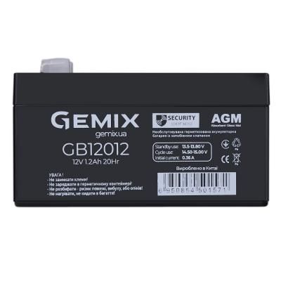 Батарея до ДБЖ Gemix GB 12В 1.2Ач (GB12012)