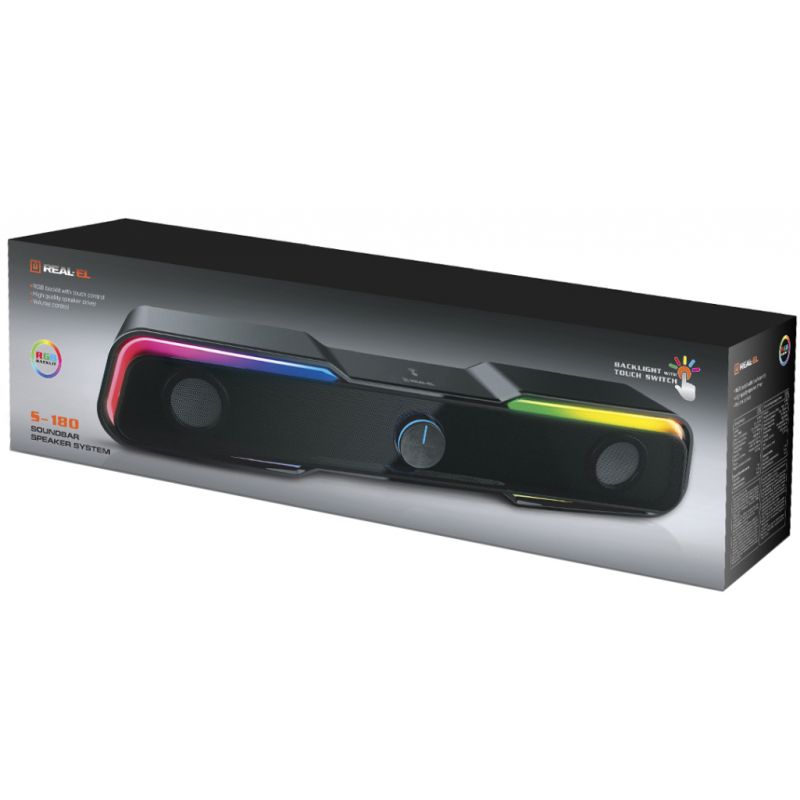 Акустическая система REAL-EL S-180 Black (EL121100012)