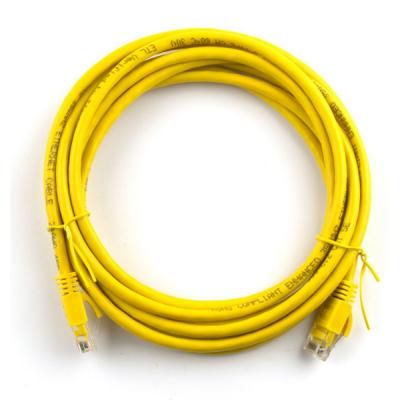 Патч-корд 20м, RJ-45, Cat.5e, CU, медь, желтый Ritar (PCR-CU/20Yw / 04300)