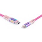 Дата кабель USB-C to Lightning 1.0m MFI Rainbow REAL-EL (EL123500054)