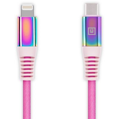 Дата кабель USB-C to Lightning 1.0m MFI Rainbow REAL-EL (EL123500054)