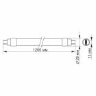 Лампочка Videx LED T8b 18W 1.2M 6200K 220V, матовая (VL-T8b-18126)