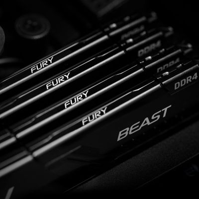 Модуль пам\'яті для комп\'ютера DDR4 16GB (2x8GB) 3200 MHz Fury Beast Black Kingston Fury (ex.HyperX) (KF432C16BBK2/16)