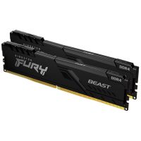 Модуль пам\'яті для комп\'ютера DDR4 16GB (2x8GB) 3200 MHz Fury Beast Black Kingston Fury (ex.HyperX) (KF432C16BBK2/16)