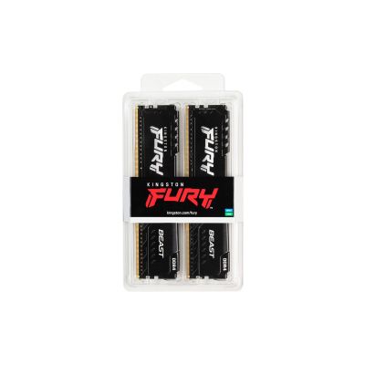 Модуль пам\'яті для комп\'ютера DDR4 16GB (2x8GB) 3600 MHz Fury Beast Black Kingston Fury (ex.HyperX) (KF436C17BBK2/16)