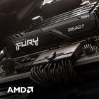 Модуль памяти для компьютера DDR4 32GB (2x16GB) 3600 MHz Fury Beast Black Kingston Fury (ex.HyperX) (KF436C18BBK2/32)
