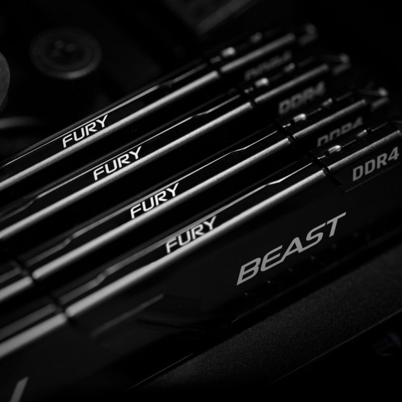 Модуль памяти для компьютера DDR4 32GB (2x16GB) 3600 MHz Fury Beast Black Kingston Fury (ex.HyperX) (KF436C18BBK2/32)