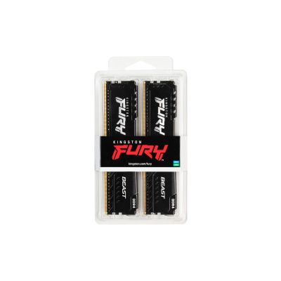 Модуль пам\'яті для комп\'ютера DDR4 32GB (2x16GB) 3600 MHz Fury Beast Black Kingston Fury (ex.HyperX) (KF436C18BBK2/32)