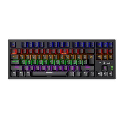 Клавиатура Vinga KBGM-110 87 key LED Blue Switch USB Black (KBGM-110 Black)