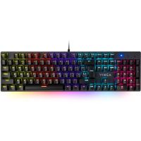 Клавиатура Vinga KBGM-100 LED Blue Switch USB Black (KBGM-100 Black)
