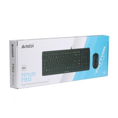 Комплект A4Tech F1512 Black (4711421957939)