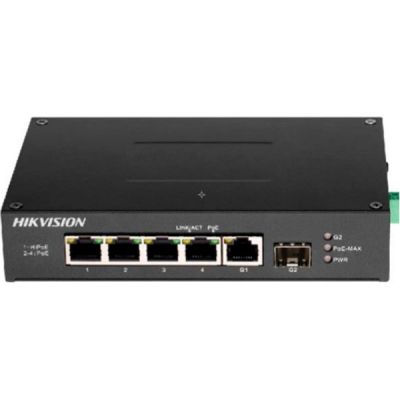 Комутатор мережевий Hikvision (DS-3T0506HP-E/HS)