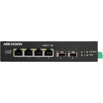 Комутатор мережевий Hikvision (DS-3T0506HP-E/HS)