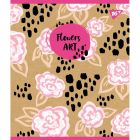 Тетрадь Yes А5 Flowers Art Крафт 18 листов линия 5 дизайнов (765090) (10 шт)