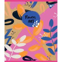 Зошит Yes А5 Flowers Art Крафт 18 аркушів лінія 5 дизайнів (765090) (10 шт)