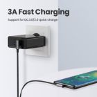 Дата кабель USB 2.0 AM to USB-C 1.0m 3A 90° corner US176 black Ugreen (20856)