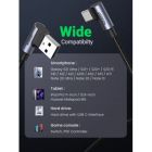 Дата кабель USB 2.0 AM to USB-C 1.0m 3A 90° corner US176 black Ugreen (20856)