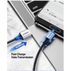 Дата кабель USB 2.0 AM to USB-C 1.5m US288 Aluminum Braid (Black) Ugreen (60127)