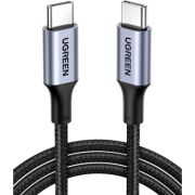 Дата кабель USB-C to USB-C 1.0m US316 100W 5A Alum. (Black) Ugreen (70427)
