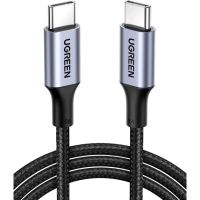 Дата кабель USB-C to USB-C 1.0m US316 100W 5A Alum. (Black) Ugreen (70427)