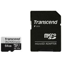 Карта пам\'яті Transcend 64GB microSDXC class 10 UHS-I U3 A2 (TS64GUSD340S)