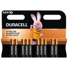 Батарейка Duracell AAA лужні 10 шт. в упаковці (5002509/5006462)