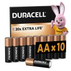 Батарейка Duracell AA лужні 10 шт. в упаковці (5002508/5006461)