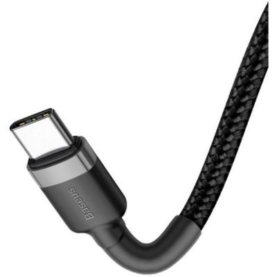 Дата кабель USB-C to USB-C 2.0m USB 3.1 3A grey-black Baseus (CATKLF-HG1)