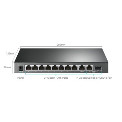 Коммутатор сетевой TP-Link (TL-SG1210MPE)