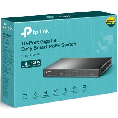 Коммутатор сетевой TP-Link (TL-SG1210MPE)