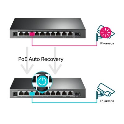 Коммутатор сетевой TP-Link (TL-SG1210MPE)