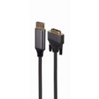 Кабель мультимедийный DisplayPort M to DVI M 1.8m 4K 24+1pin Cablexpert (CC-DPM-DVIM-4K-6)