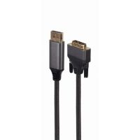 Кабель мультимедийный DisplayPort M to DVI M 1.8m 4K 24+1pin Cablexpert (CC-DPM-DVIM-4K-6)