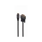Кабель мультимедійний HDMI M to DVI M 1.8m 4K 30Hz 18+1pin Cablexpert (CC-HDMI-DVI-4K-6)