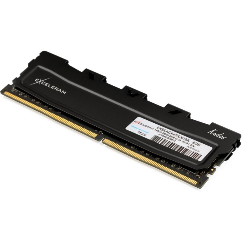 Модуль памяти для компьютера DDR4 8GB 2666 MHz Black Kudos eXceleram (EKBLACK4082619A)