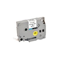 Лента для принтера этикеток UKRMARK RL-B-T241P-BK/WT, аналог TZE241. 18 мм х 8 м (900244)