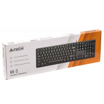 Клавиатура A4Tech KK-3 USB Black (4711421960809)