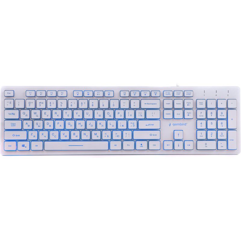 Клавиатура Gembird USB White (KB-UML3-01-W-UA)