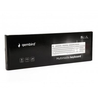 Клавиатура Gembird (KB-MCH-03-W-UA) USB White (KB-MCH-03-W-UA)