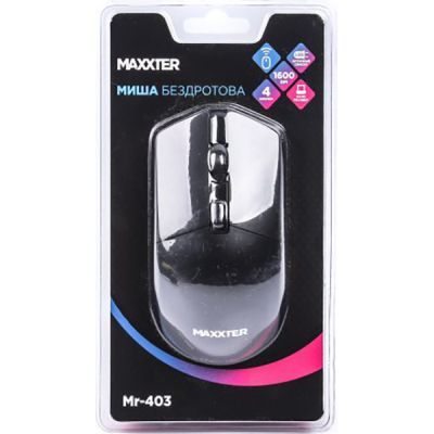 Мышка Maxxter (Mr-403) Wireless Black (Mr-403)