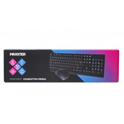 Комплект Maxxter (KMS-CM-01-UA) USB Black (KMS-CM-01-UA)