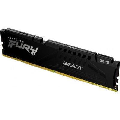 Модуль пам\'яті для комп\'ютера DDR5 16GB 5200 MHz Beast Black Kingston Fury (ex.HyperX) (KF552C40BB-16)
