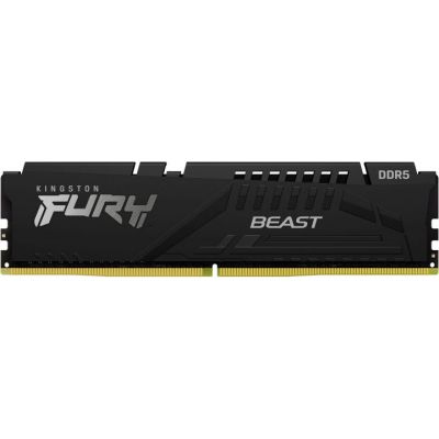 Модуль пам\'яті для комп\'ютера DDR5 16GB 5200 MHz Beast Black Kingston Fury (ex.HyperX) (KF552C40BB-16)