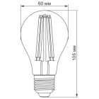 Лампочка TITANUM Filament A60 7W E27 2200K бронза (TLFA6007272A)